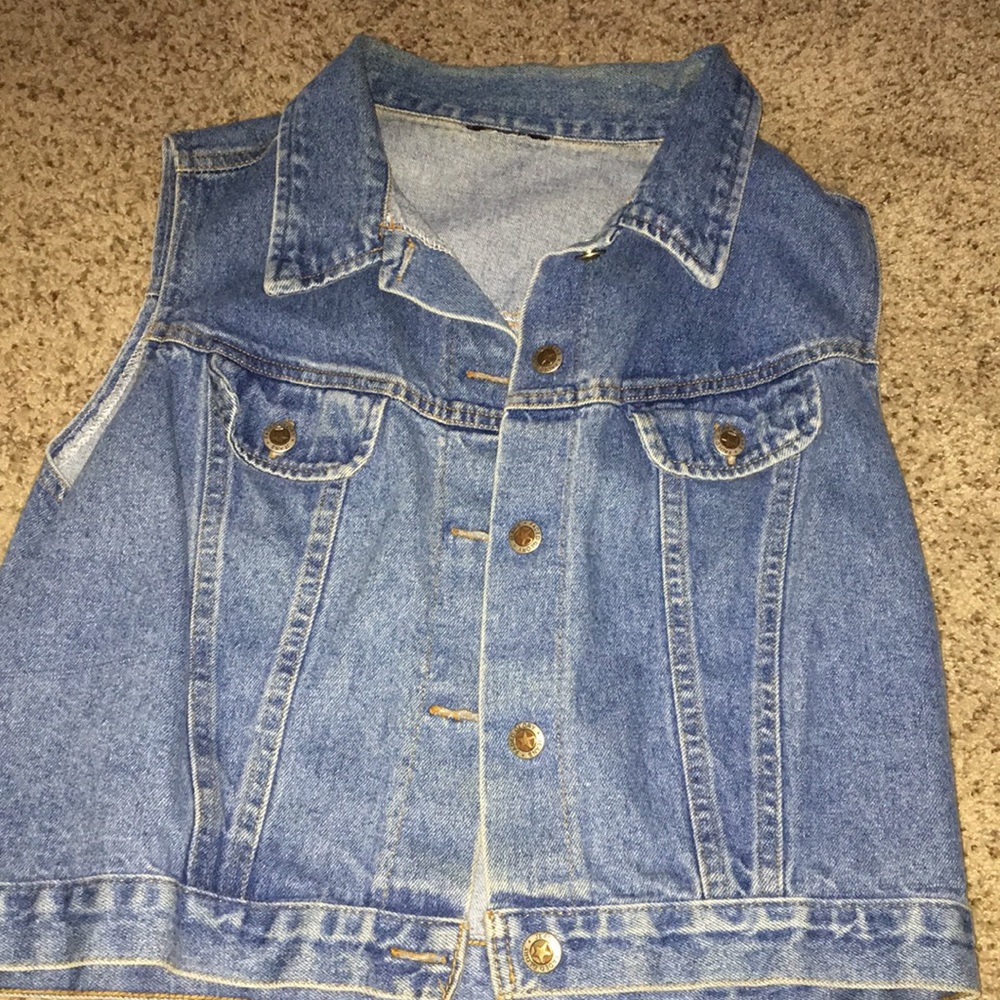VINTAGE denim vest jacket